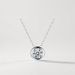 Mosang Stone S Pure Silver Round Bubble Necklace Women's Pendant Japanese Korean Simple and Fashionable Explosive_ipsvogv.com