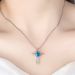 Heart Zircon Necklace Clavicle Chain Heart-shaped Diamond Angel Wings Pendant_ipsvogv.com