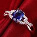Sanjie Jewelry's New Inlaid Blue Accessory Zircon Ring_ipsvogv.com