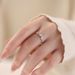 S999 Pure Silver Planet Travel Couple Ring Versatile Light Luxury Couple Ring Zircon Ring Opening Adjustable_ipsvogv.com