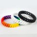 American Style Personality Camouflage Mixed Color Hollow Silicone Braided Trendy Men's Wristband Fashion Simple Bracelet_ipsvogv.com