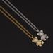 Copper Plated Real Gold Zircon Bear Men's Necklace Punk Light Luxury Titanium Steel Chain Fun Niche Design Accessories_ipsvogv.com