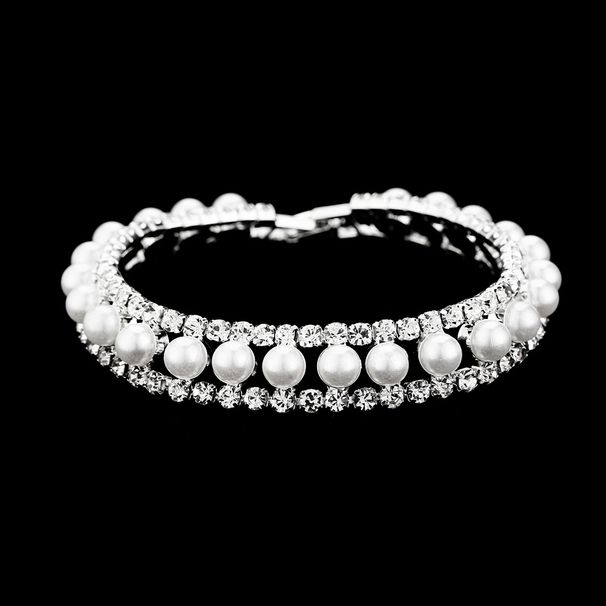 Unisex Ins Trend Crystal Bracelet Female Design Niche Versatile Temperament Bracelet Net Celebrity Pearl Bracelet_ipsvogv.com