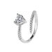 Baolai Xing Light Luxury Style Fashion Versatile Love Women's Super Sparkling Zircon Exquisite Index Finger Ring_ipsvogv.com
