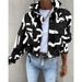 Women's Clothing autumn and winter new motorcycle jacket coat short tops _ipsvogv.com