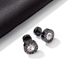 Yamaler 1 Pair Ear Studs Roman Numerals Round Hip Hop Punk Gift Mini Bling Rhinestone Men Earrings Fashion Jewelry_ipsvogv.com
