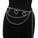 Jewelry Fashion Diamond Heart Shaped Pendant Multi Layer Waist With Dress Body Chain_ipsvogv.com
