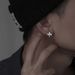 Cross earrings for men with diamond inlaid zircon hip-hop earrings for women with light high-end ear accessories_ipsvogv.com