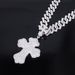 Unisex Hot Selling Diamond Cross Pendant Hiphop Punk Street Cool Hip Hop Style Pendant Street Dance Accessories_ipsvogv.com