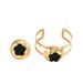 Minimally designed women's bracelet set with niche plum blossom inlay design, high-end handmade ring_ipsvogv.com