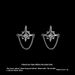 Black And White Dazzling Star Chain Men's Earrings, Personalized, Fashionable, Simple Trend, Trendy Earring Design,_ipsvogv.com