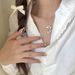 Silver-Plated Bowknot Necklace Simple Sweet Socialite Style Ribbon Elegant Collarbone Chain Versatile Exquisite Women_ipsvogv.com