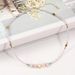 Freshwater Pearl Powder Crystal Round Beads 3 cm Pink Crystal Zircon Necklace Female Adjustable_ipsvogv.com