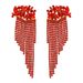Fashionable small fresh tassel pendant sweet girl street shooting temperament versatile rhinestone jewelry earrings_ipsvogv.com