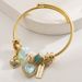 Pan Family's New Fashionable Stainless Steel Couple With Simple Crystal Beads And Love Accessories Pendant Bracelet For_ipsvogv.com