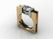 Sanjie Accessories Punk Style Hand Gold Plated Inlaid Zircon Ring Jewelry For Women_ipsvogv.com