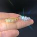 Ins style simple rectangular zircon ring female can be stacked temperament simulation diamond thin ring_ipsvogv.com