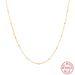 S Pure Silver Necklace, Bean Gold-plated Simple Layered Strap, Versatile Chain, Korean Version Temperament Collarbone_ipsvogv.com