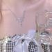 zircon Tassel Silver With Niche Design, High-end, Light Luxury ! Collarbone Chain, Cool Style, Necklace Accessories For_ipsvogv.com