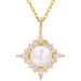 S Pure Silver Gold-plated Pearl Pendant, Niche Design, Fashionable, Luxurious, High-end, Personalized, Versatile,_ipsvogv.com