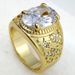 Size 8-15 Jewelry Man's Ring Marriage Engagement Vacuum Plating R283 Ring White_ipsvogv.com