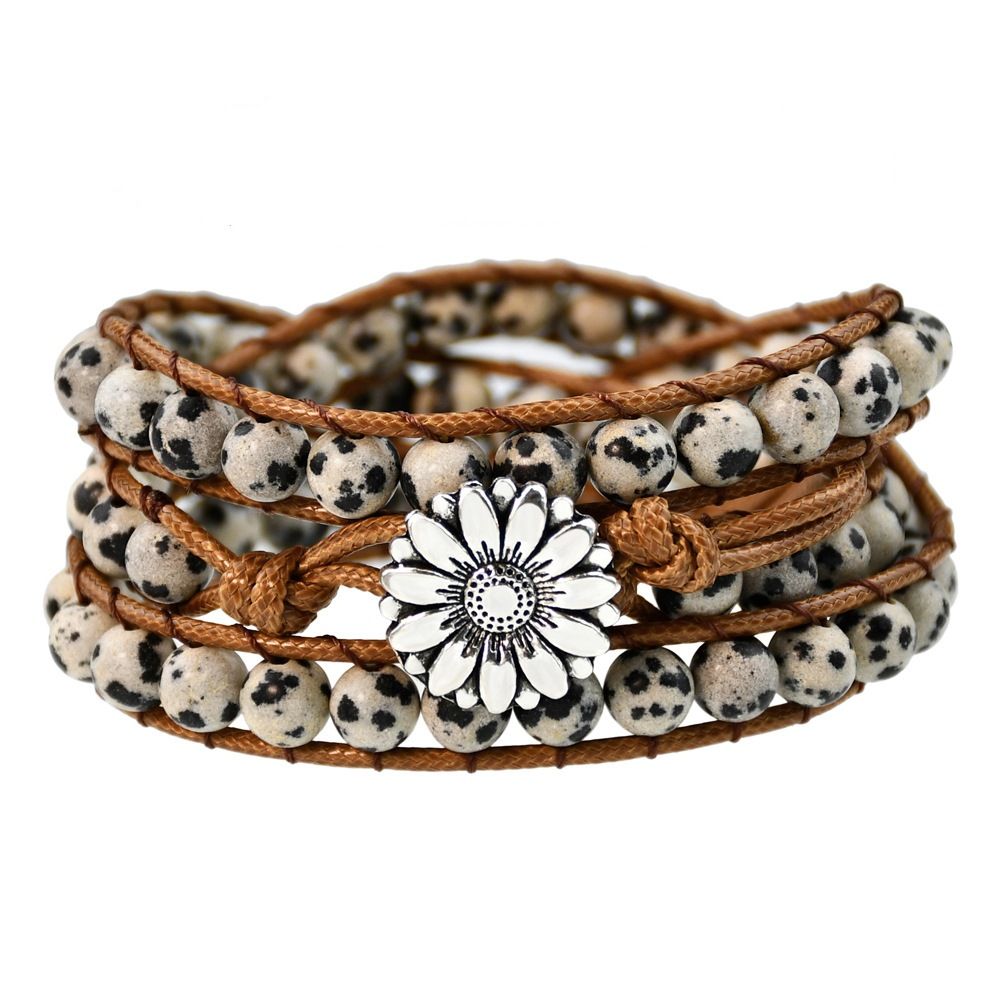 Natural Stone Hand Woven Bracelet Female Bohemian Style Multi Layer Winding Bracelet Tiger Eye Stone Bracelet_ipsvogv.com