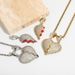 Combination Stitching Necklace Hip Hop Gold Plated Full Zircon Trendy Men's Fashion Wear Heartbreak Pendant Jewelry_ipsvogv.com