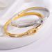 Unisex stainless steel bracelets niche light luxury diamond studded versatile bracelets vacuum plating no fading high end fashion jewelry_ipsvogv.com