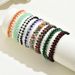 New women' bracelet with peronalized weaving, niche rainbow crytal deign, multi-layer bracelet, veratile_ipsvogv.com