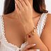 Xiao Xiang Niu Tou OT Chain Bracelet With Personalized And Niche Peach Heart Pearl Shell Jewelry_ipsvogv.com