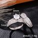 Cao Shi's New Flash Diamond Engagement for Women's Ring Fashion Light Luxury Headpiece_ipsvogv.com