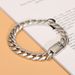 Pure S Korean Punk Bracelet Thai Dominant Men's Cuban Silver Chain Simple Fashion Couple Style_ipsvogv.com