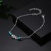 Decorative Personalized Leaf Chain Wearing Turquoise Fashionable And Creative Beach Foot Accessories_ipsvogv.com