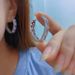 Cao Shi's Circular Ear Ring Women's Inlaid Zircon Geometric Temperament Dress Matching Jewelry_ipsvogv.com