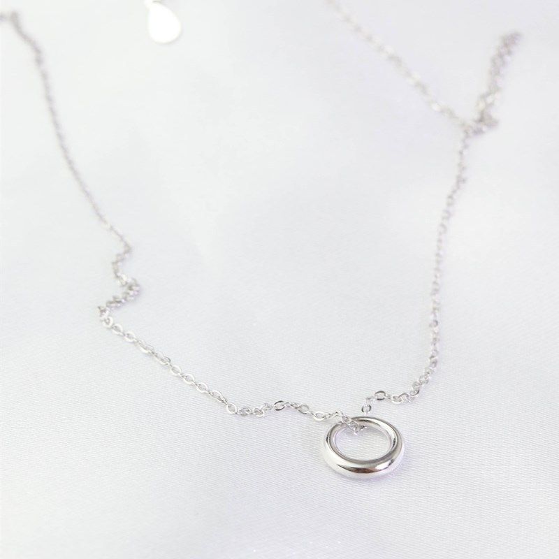 S Silver Cold Necklace 2020 Design Geometric Circle Temperament Female Ins Minimalist Clavicle Chain_ipsvogv.com