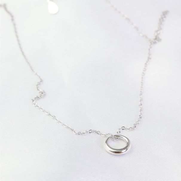S Silver Cold Necklace 2020 Design Geometric Circle Temperament Female Ins Minimalist Clavicle Chain_ipsvogv.com