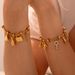 Women's Jewelry Multi Element Tag Inlaid Diamond Pendant Bracelet Adjustable Trendy Retro Titanium Steel Plated K Gold Hand Jewelry_ipsvogv.com