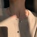 S Pure Silver Sand Necklace For Women's Explosive Sparkling Ins, With A High-end Feel, Simple And Versatile New_ipsvogv.com