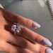 Sanjie's New Large Oval Plated White Gold Zircon Jewelry Ring_ipsvogv.com
