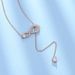 Eternal Love Necklace Women Rose Gold Inlaid With Full Diamonds Niche Design Crystal Element Clavicle Chain_ipsvogv.com