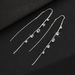 2024 New Simple Zircon Threader Ins Internet Celebrity Personality Long Tassel Earrings For Women Minimalist Style Ear_ipsvogv.com