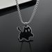 hot selling street style lightning black cat stainless steel necklace versatile cute couple niche design jewelry _ipsvogv.com