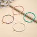Multi Layer Handmade Woven Beaded Ethnic Style Moon Star Lock Cactus Rice Bead 4-piece Set Ankle Chain_ipsvogv.com