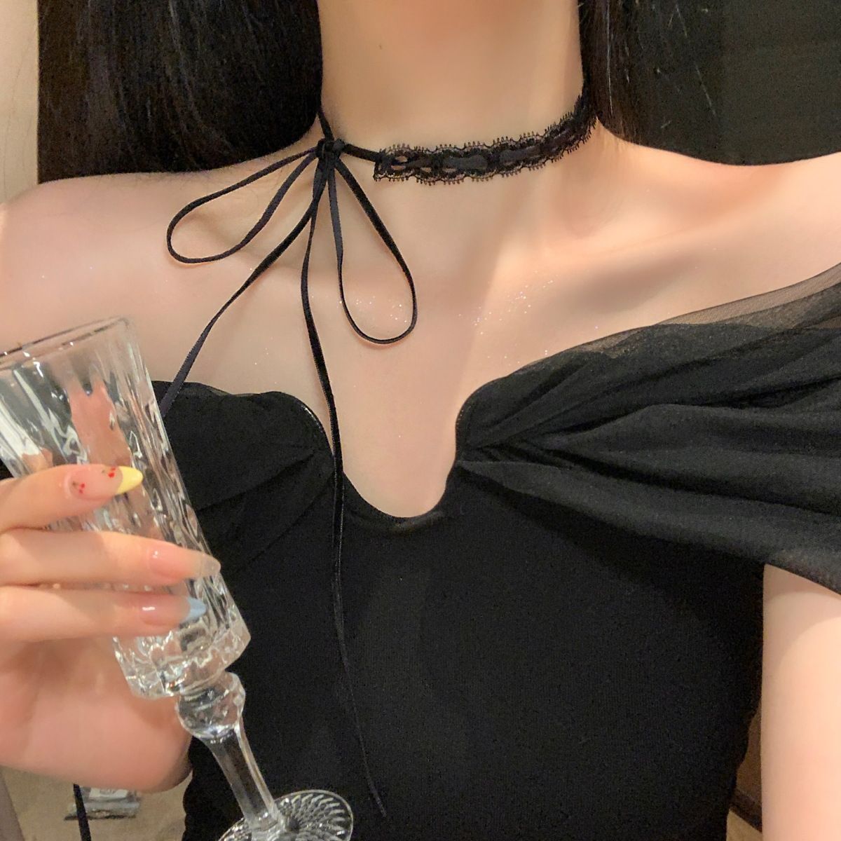 New Versatile Collarbone Chain Simple Choker Elegant Bowknot Necklace For Women High-end Neck Accessory Fashion Jewelry_ipsvogv.com