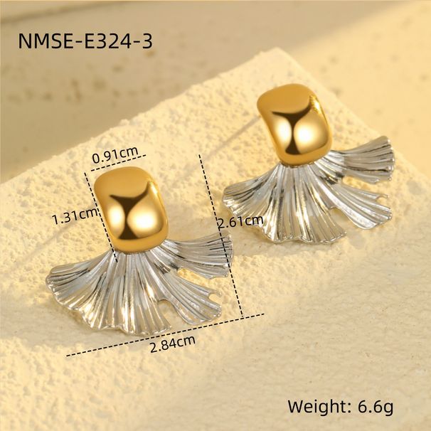 Women's Jewelry Fashion Earrings Light Luxury Geometric Earrings Color Matching Design Niche High End Stainless Steel Earrings Ear Studs_ipsvogv.com