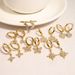 ins style full diamond love titanium steel earrings female high grade exquisite butterfly earrings star earrings stainless steel ear buckles_ipsvogv.com
