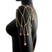 Fashion new full diamond tassel shoulder chain fashion bridal wedding rhinestone accessories shoulder chain_ipsvogv.com