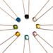 Geometric Faceted Crystal Necklace Copper Water Wave Chain Adjustable 40+5cm Spring Summer Candy Color Jewelry For Women_ipsvogv.com