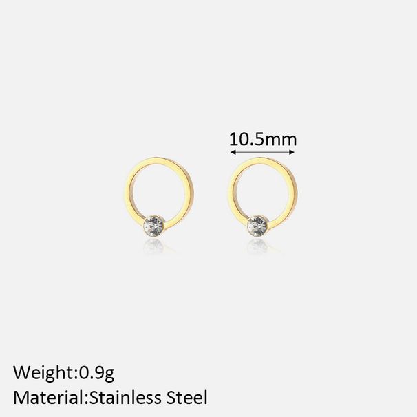 Women’s Jewelry Set Fashion Fashion Luxury High End Diamond Earrings For Women Niche Design Stainless Steel Gold Plated Earrings Ear Jewelry_ipsvogv.com