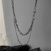 Stacked With Double-layer Titanium Steel Necklace, Men's Street Hip-hop Hipster Sweater Chain, Neutral Texture And Cold Style Necklace Decoration_ipsvogv.com